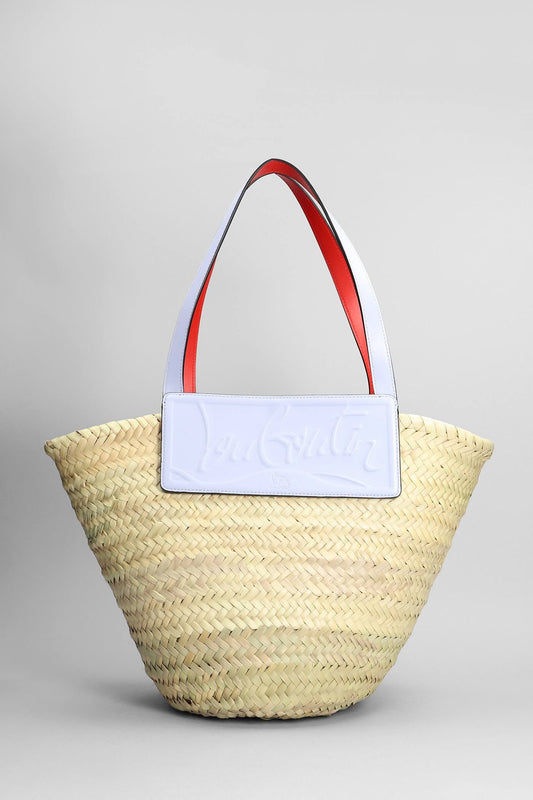 Loubishore Small Straw & Leather Tote