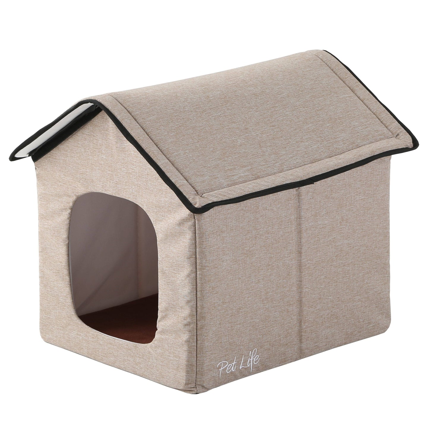 Life Hush Puppy' Collapsible Electronic Heating And Cooling Smart Pet House - Grey - Large