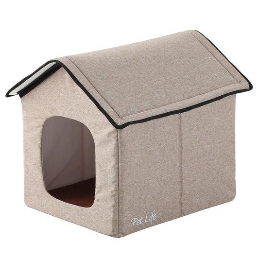 Life Hush Puppy Electronic Heating And Cooling Smart Collapsible Pet House - Large - Navy