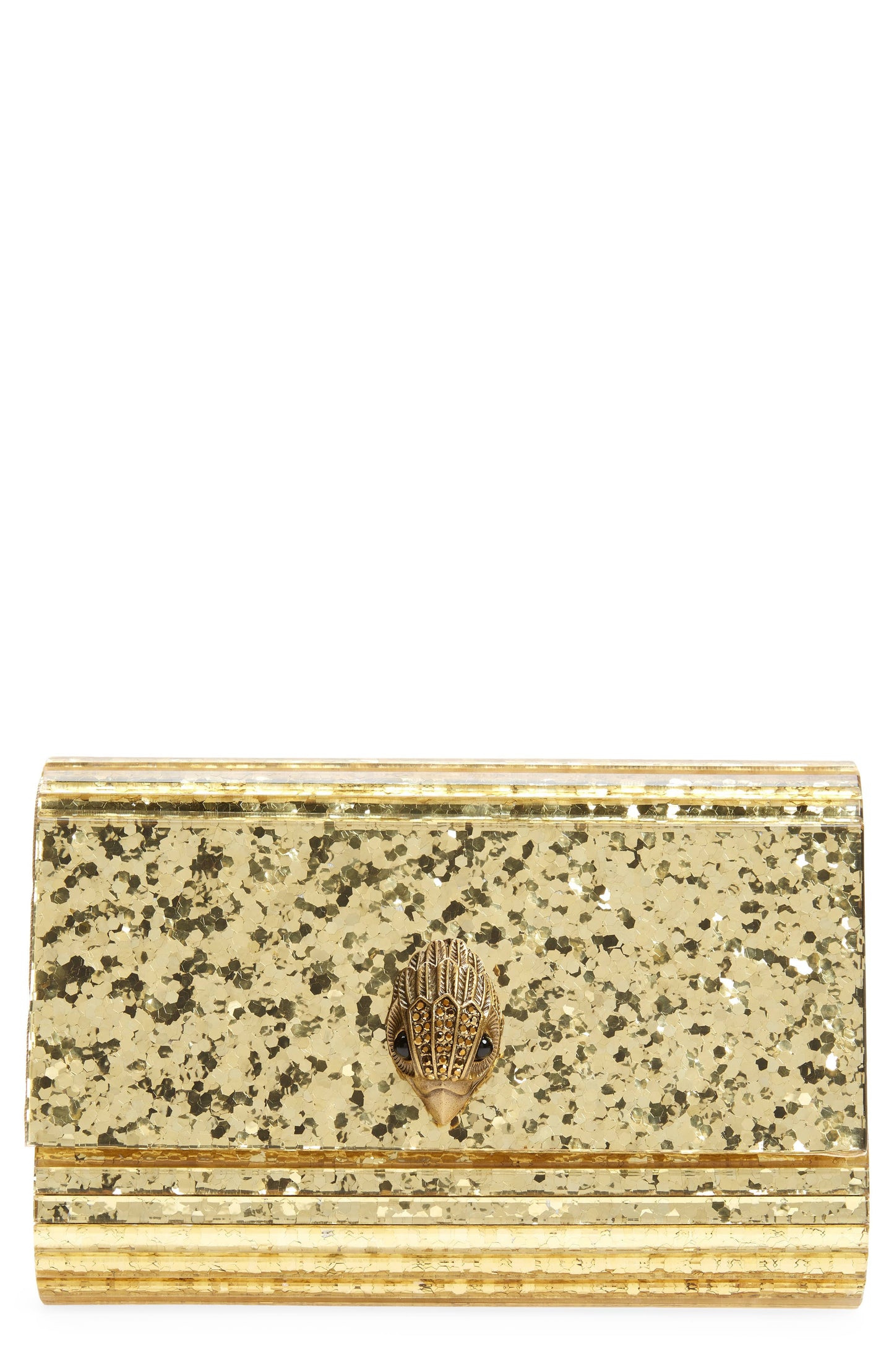 London Party Eagle Drench Clutch - Gold