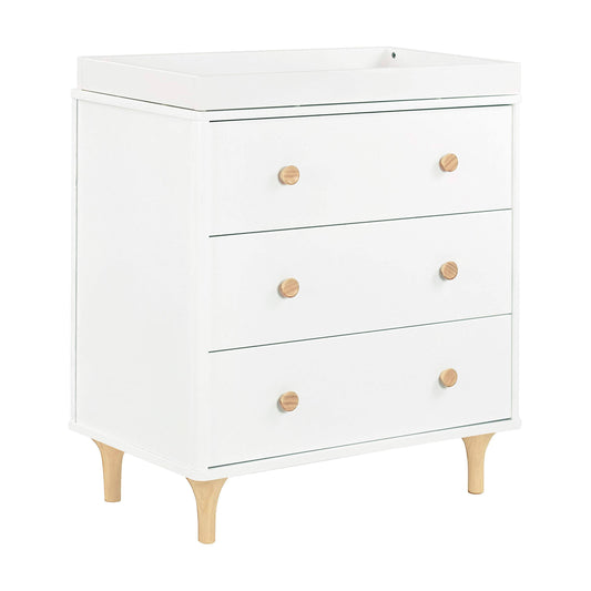 Lolly 3-Drawer Changer Dresser With Removable Changing Tray White / Natural