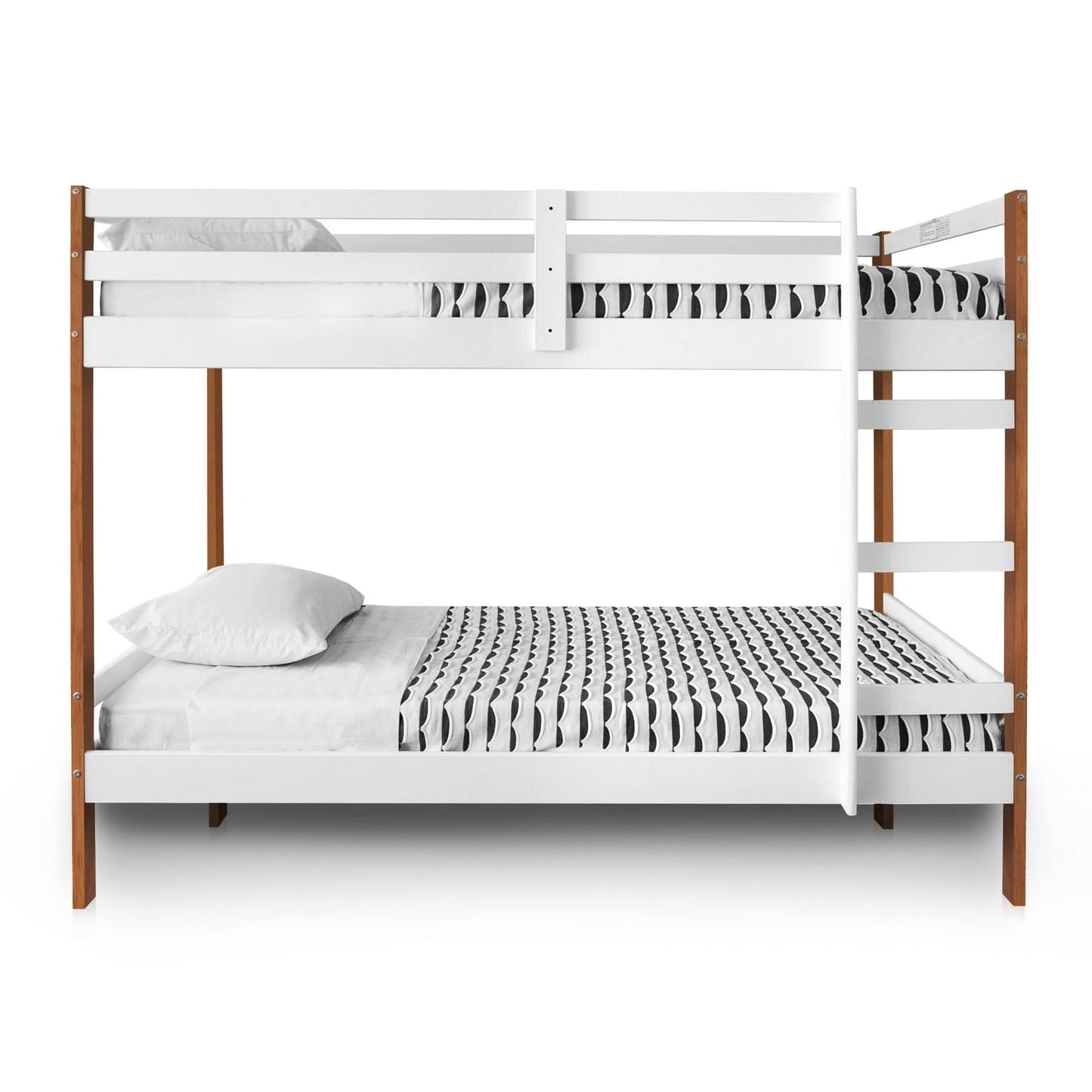 Letto Bunk Bed, Natural/White