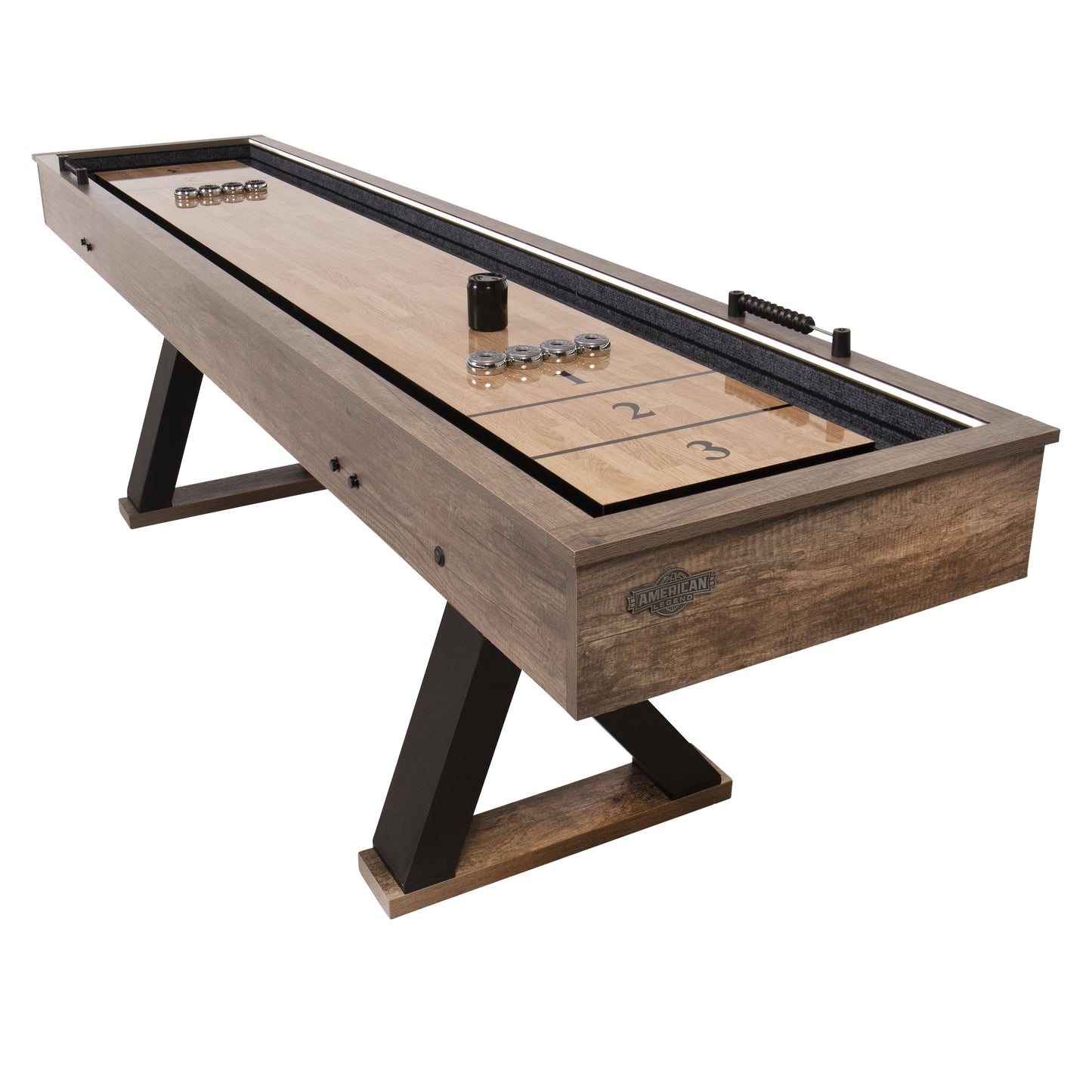 Legend Kirkwood 9' Led Light Up Shuffleboard Table W/ Bowling