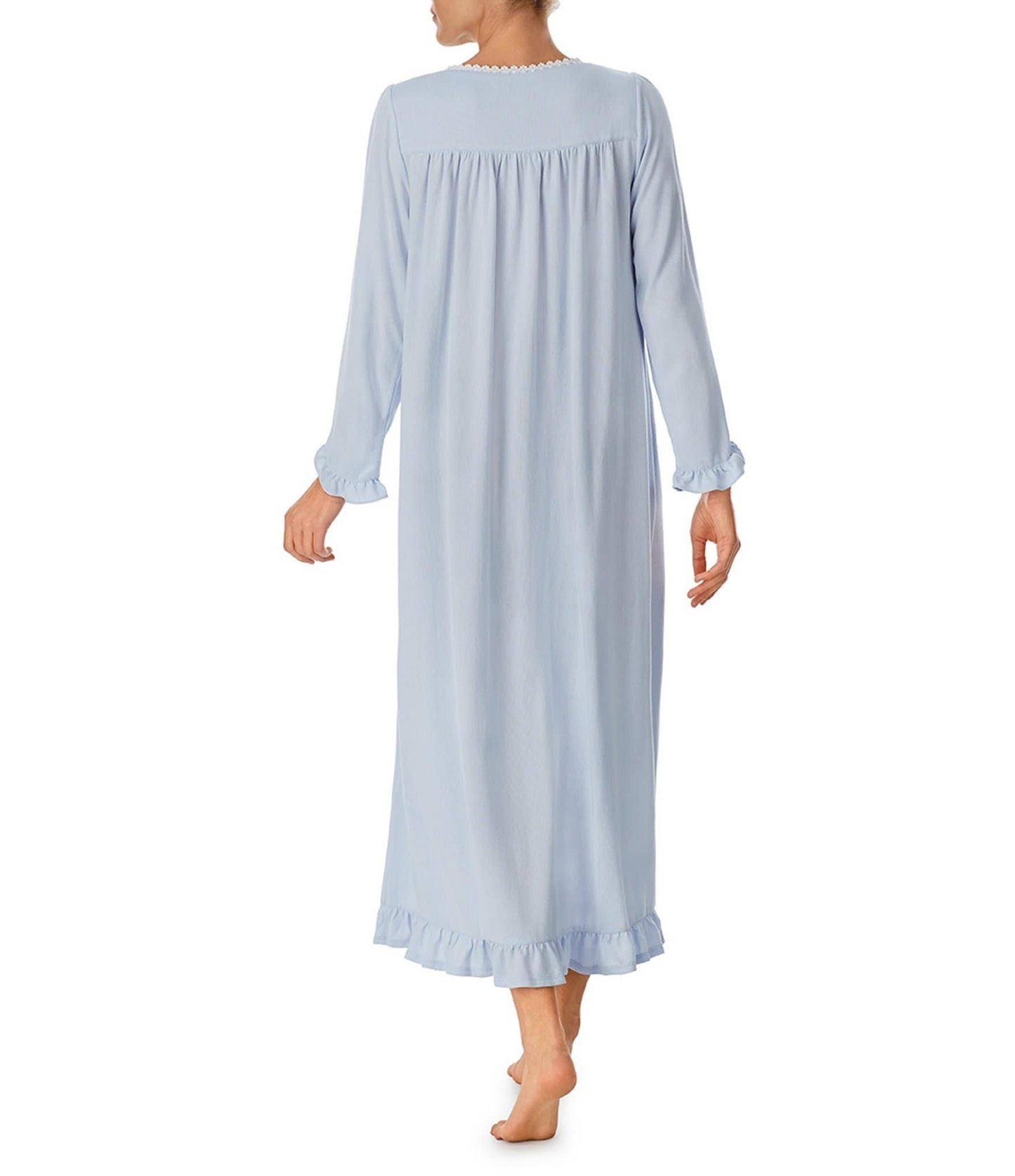 Long Sleeve Sweater Knit Ballet Gown Women's Pajama Blue : Sm