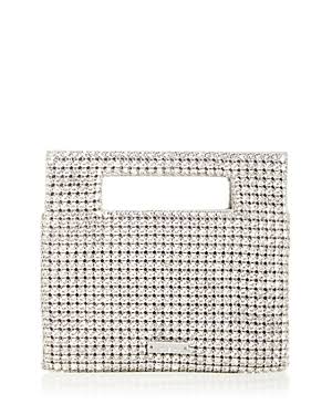 Lucinda Crystal-Embellished Twill Tote - Silver