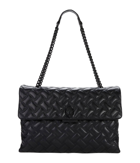 London Kensington Drench Quilted Xxl Shoulder Bag - Black