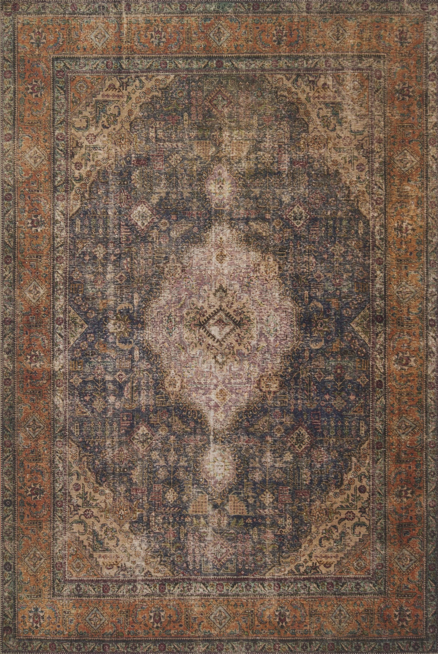 Loren Lq-02 2'3" X 3'9" Plum, Multi Rug