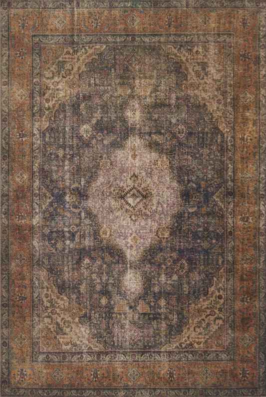 Loren Lq-02 2'3" X 3'9" Plum, Multi Rug