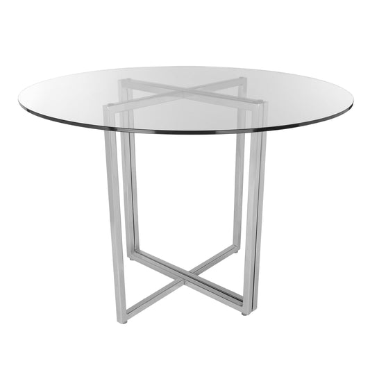 Legend Round Dining Table Stainless Steel / 48"