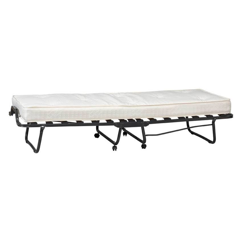 Luxor Folding Bed With Memory Foam, Size: Twin, White