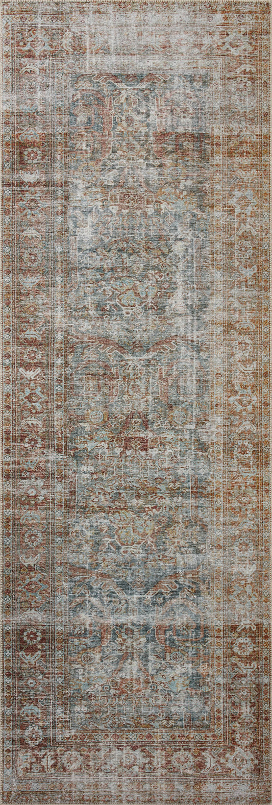 Loves Julia X Jules 5-Jul Lagoon Brick Area Rug - 7 Ft 6 In X 9 Ft 6 In