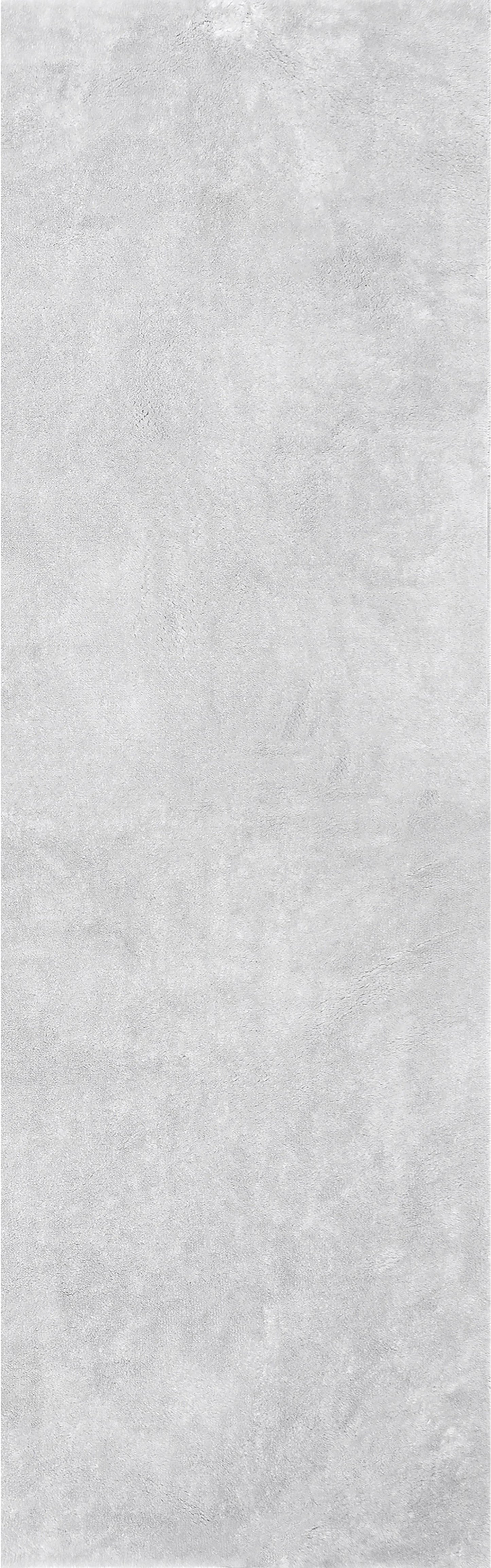 Loni Solid Machine Washable Shag Area Rug, White, 5x8 Ft