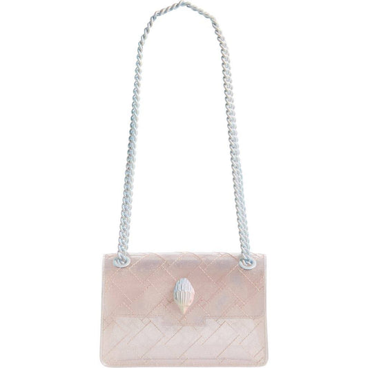 London Clear Kensington Mini Glitter Crossbody Bag - Pale Pink