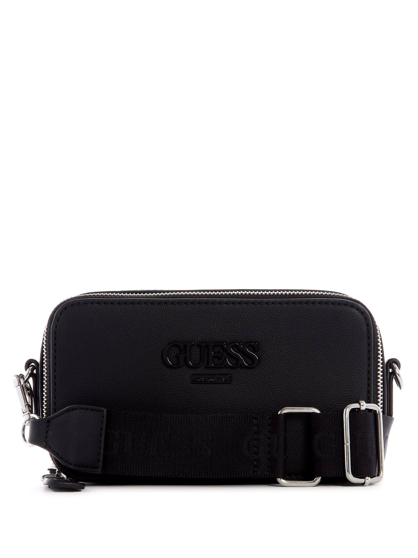 Lewistown Double Zip Crossbody - Black - One Size