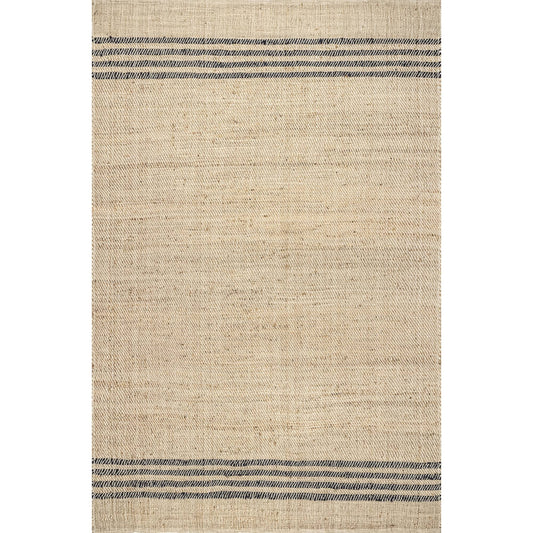 Liess Meadow Striped Jute Natural 2 Ft. X 8 Ft. Runner Rug