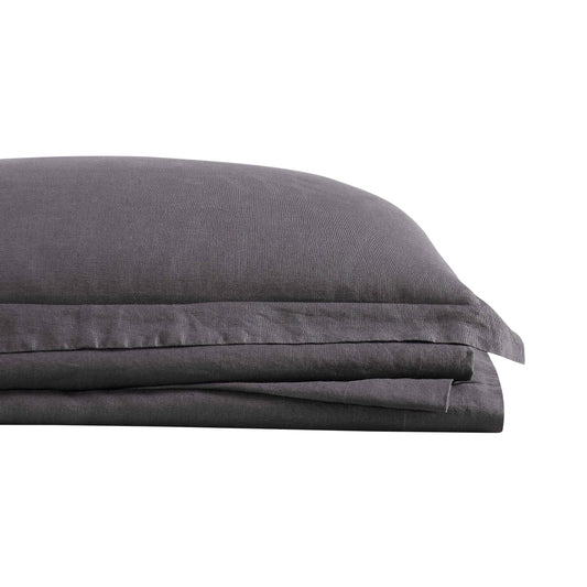 Loom Flax Linen King Sheet Set - Olive Green