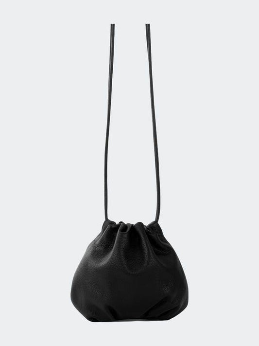 Lorelie Drawstring Crossbody Bag - Black