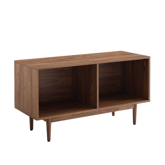 Liam Medium Record Storage Console Cabinet - Walnut