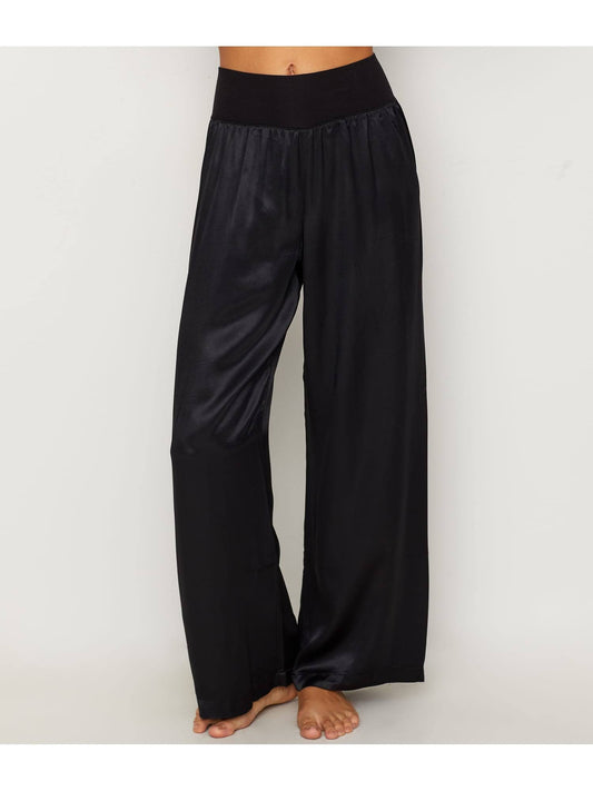 Lola Long Satin Pant Black