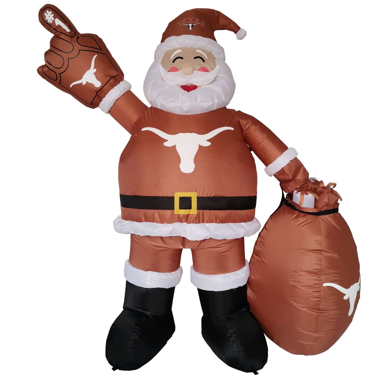 Longhorns 7' Inflatable Santa