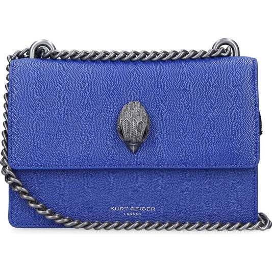 London Shoreditch Small Leather Crossbody - Blue