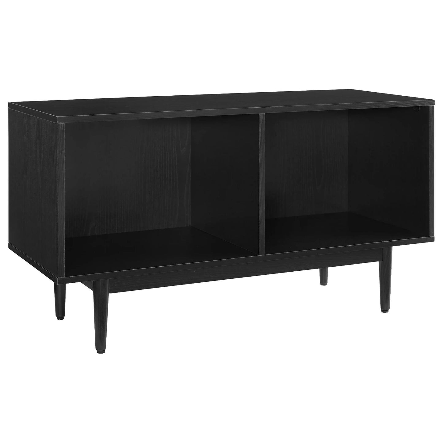 Liam Record Storage Console Cabinet Black - Crosley