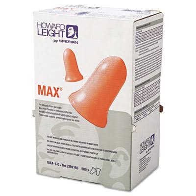 Leight Max-1 D Single-Use Earplugs Cordless 33nrr Coral Ls 500 Refill