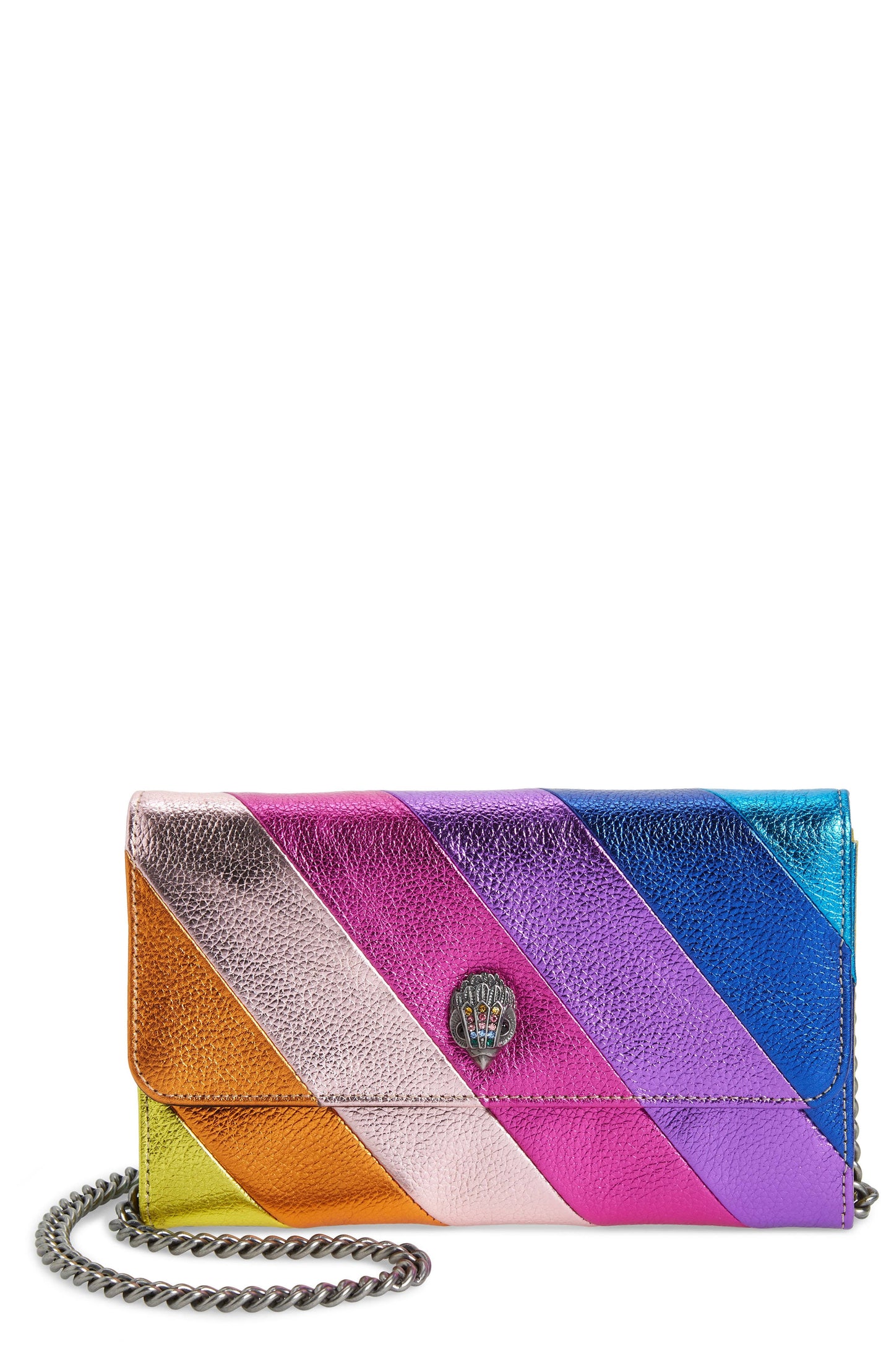 London Kensington Stripe Chain Wallet