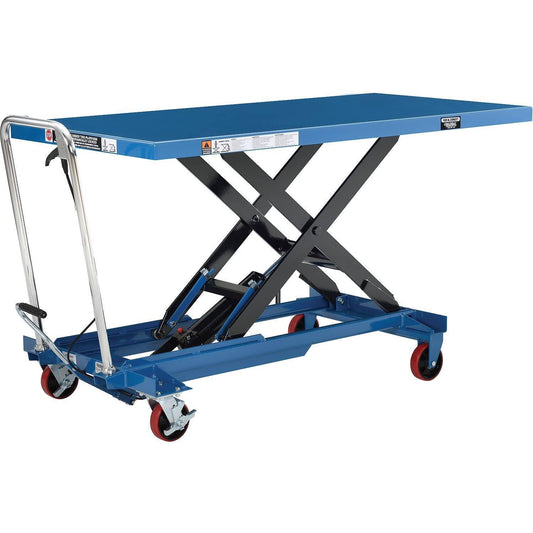 Long Deck Mobile Scissor Lift With Oversized 63 X 32