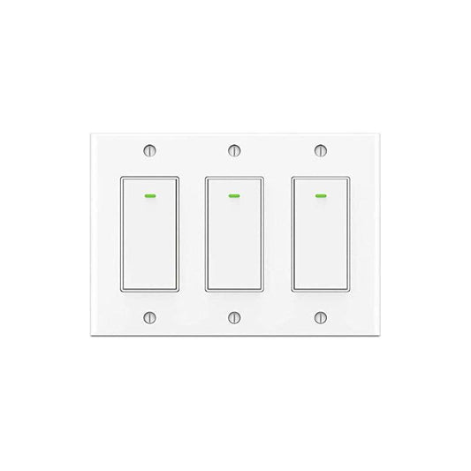 Light Switch 3 Gang Smart Switch 2.4ghz Wifi Light Switch Work With Alexa Google Home