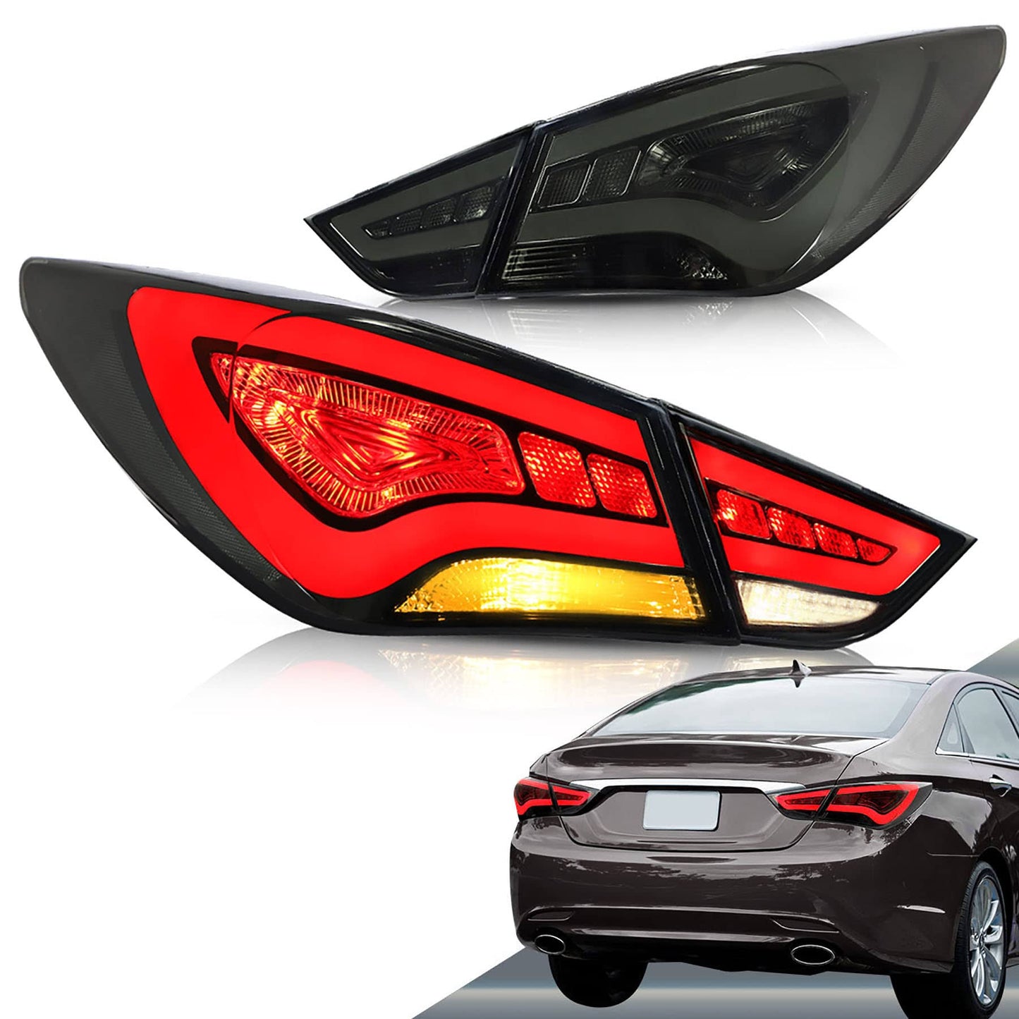 Led Tail Lights For Hyundai Sonata 2011 2012 2013 2014(Only For Us Version) (Smoke)