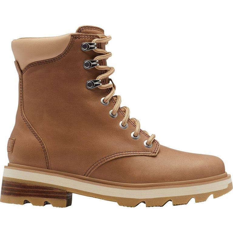 Lennox Lace Stkd Boot 8.5 Women's Tan