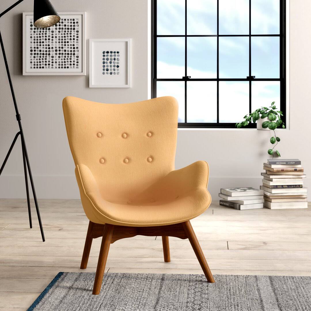 Lounge Chair Upholstery Color: Yellow