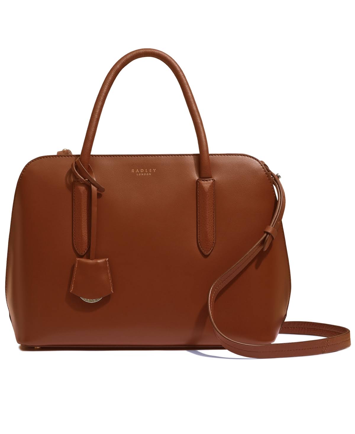 London Liverpool Street 2.0 Medium Leather Satchel - Tortoise