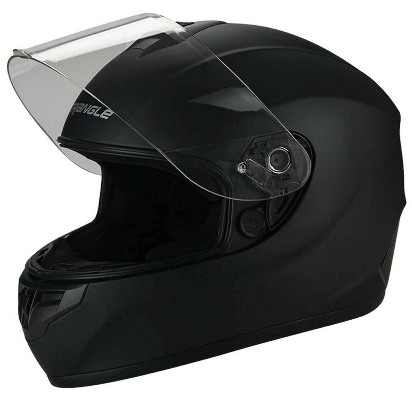 Lightweight Full Face Motorcycle Street Bike Helmets With Extra Clear Visor Dot Approved (Large, Matte Black)