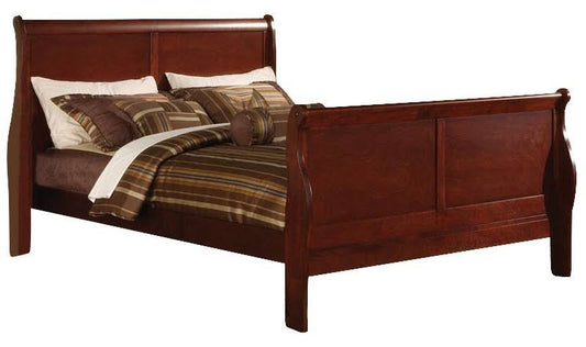 Louis Phillipe Iii Eastern King Sleigh Bed In Cherry 19517ek