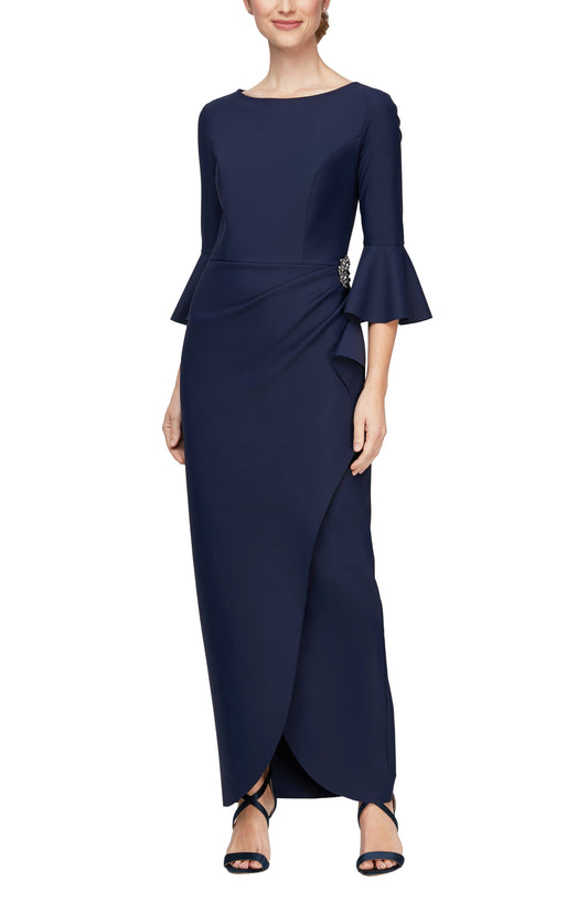 Long Sheath Dress In Navy At Nordstrom, Size 4