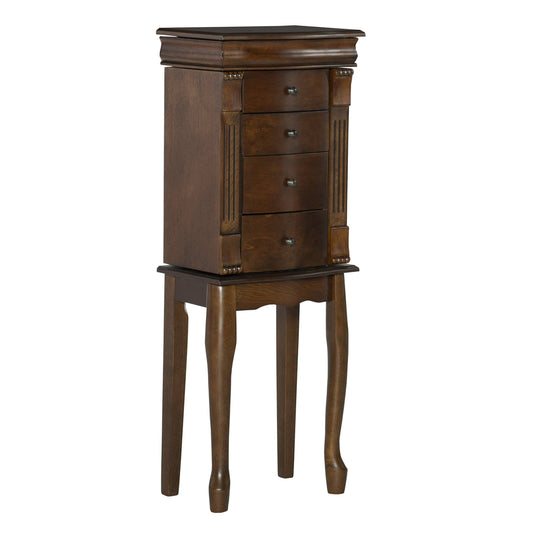 Louis Philippe Jewelry Armoire, Walnut