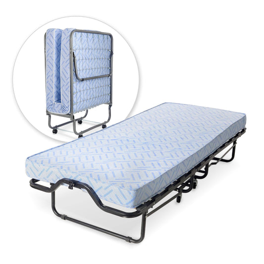 Lightweight 74 By 31-Inch Folding Cot/Bed With Mattress