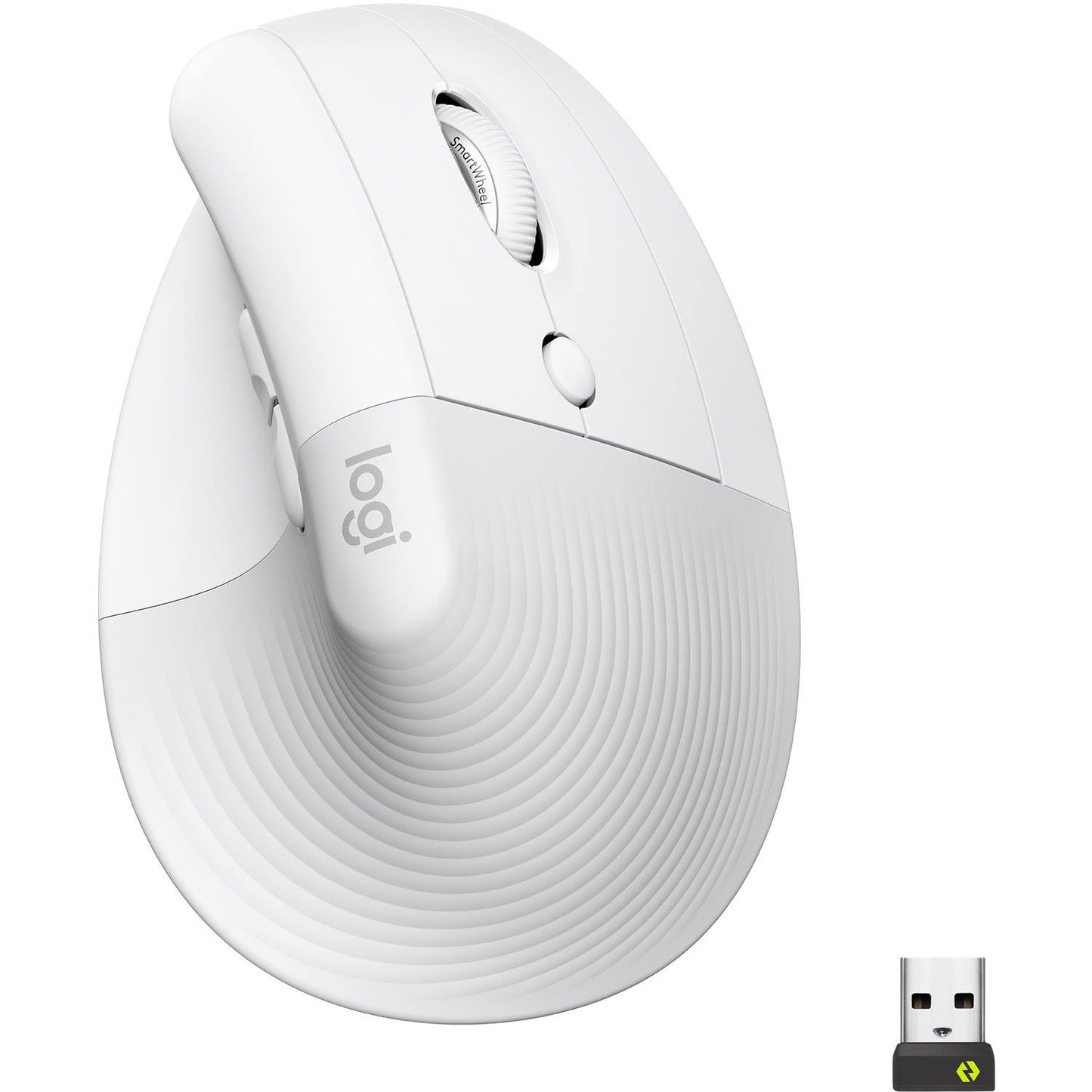 Lift Vertical Ergonomic Wireless Mouse (Off-White)